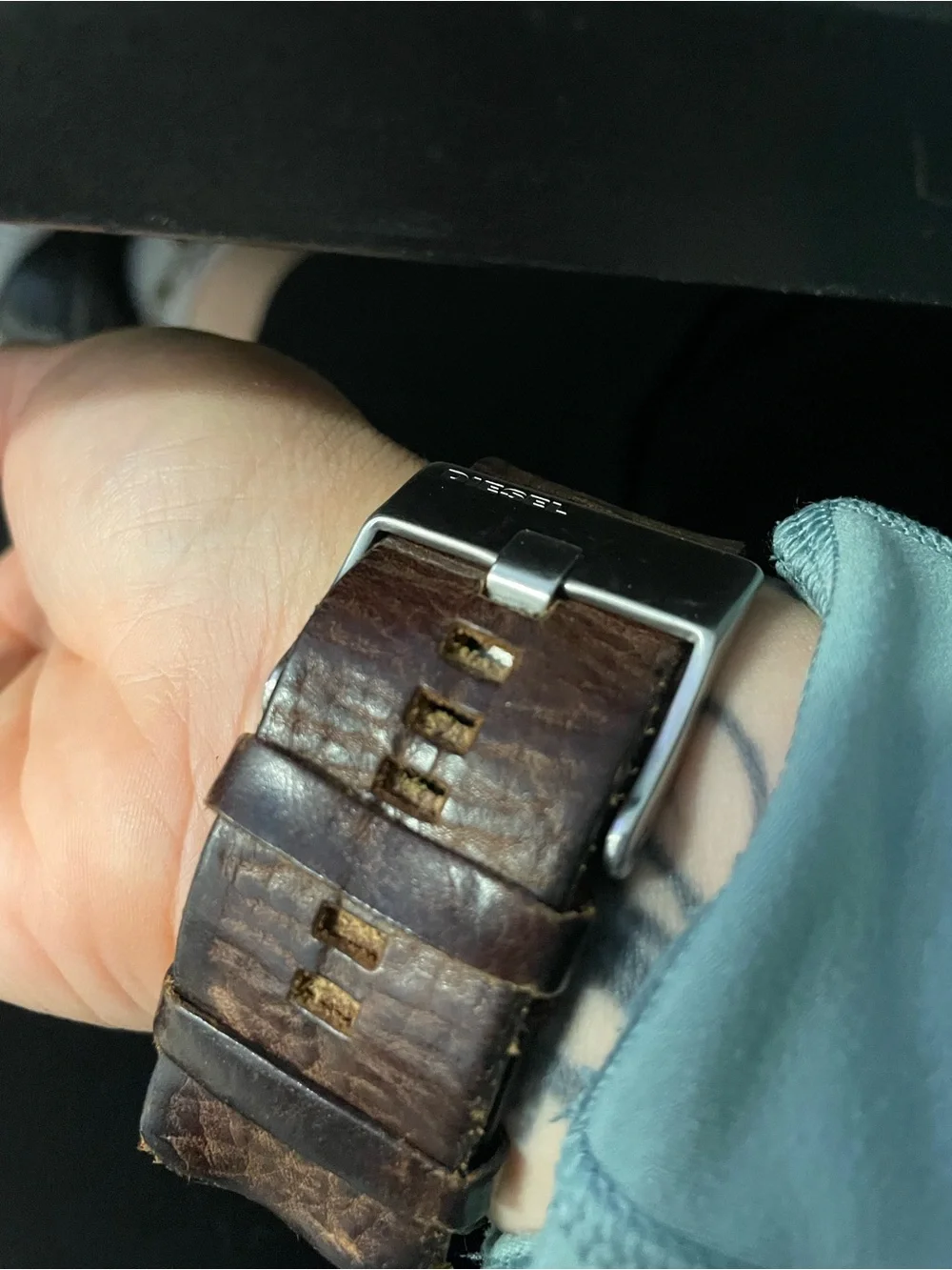 Rare Vintage Y2K Diesel DZ7071 Digital Cuff Watch - Cyberpunk / Retro Futurist
